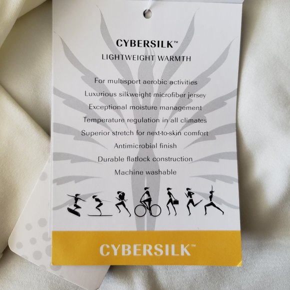 **SOLD**Snow Angel CyberSilk Base Layer Set size Medium~ Pearl - Picture 8 of 10